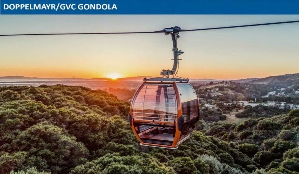 Example of a Doppelmayr and Gondola Ventures gondola cabin proposed for the Wasaga Beach waterfront